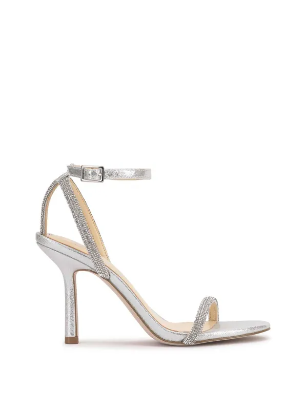 Baharia High Heel in Silver Shimmer sold by Jessica Simpson