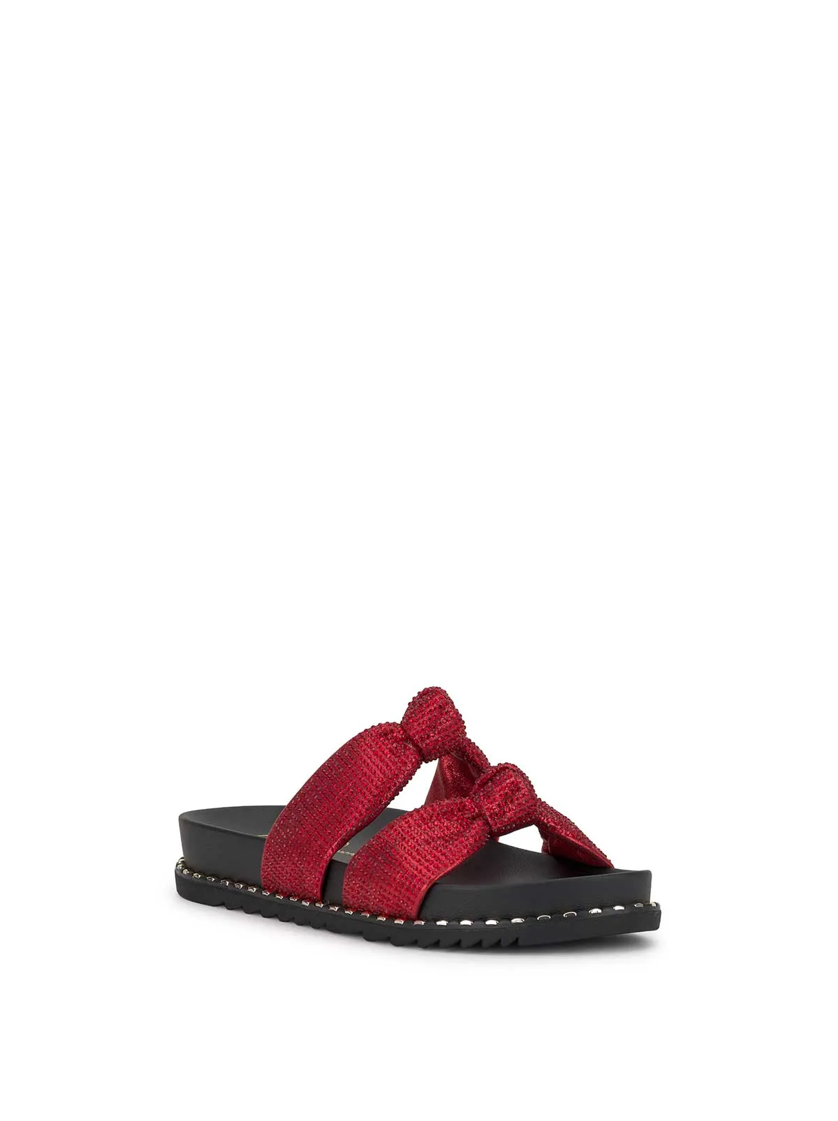 Caralyna Flat Sandal in Red Shimmer sold by Jessica Simpson product image thumbnail 4
