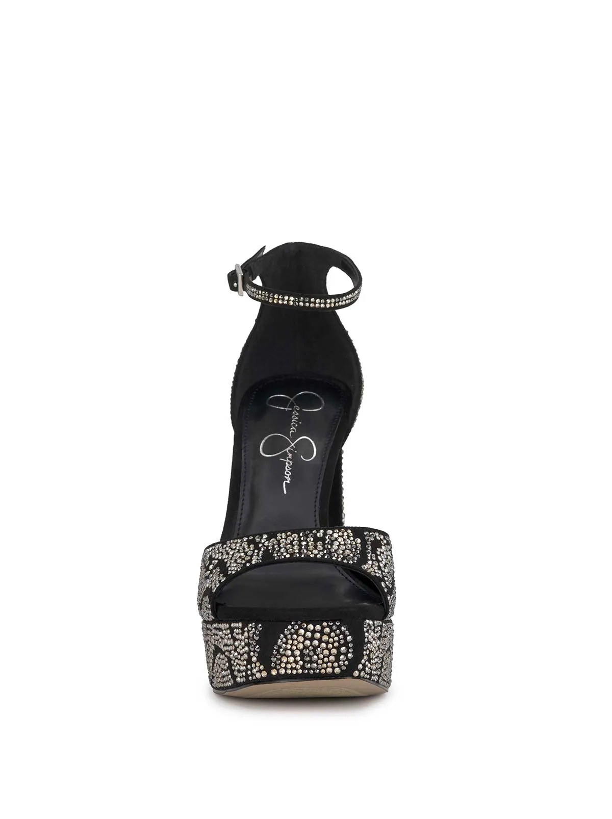 Telxia Ankle Strap Platform Sandal in Embellished Black sold by Jessica Simpson product image thumbnail 2