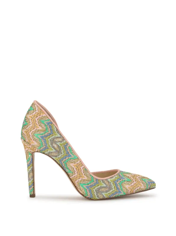 Prizma D'Orsay Pump in Raffia Chevron made by Jessica Simpson