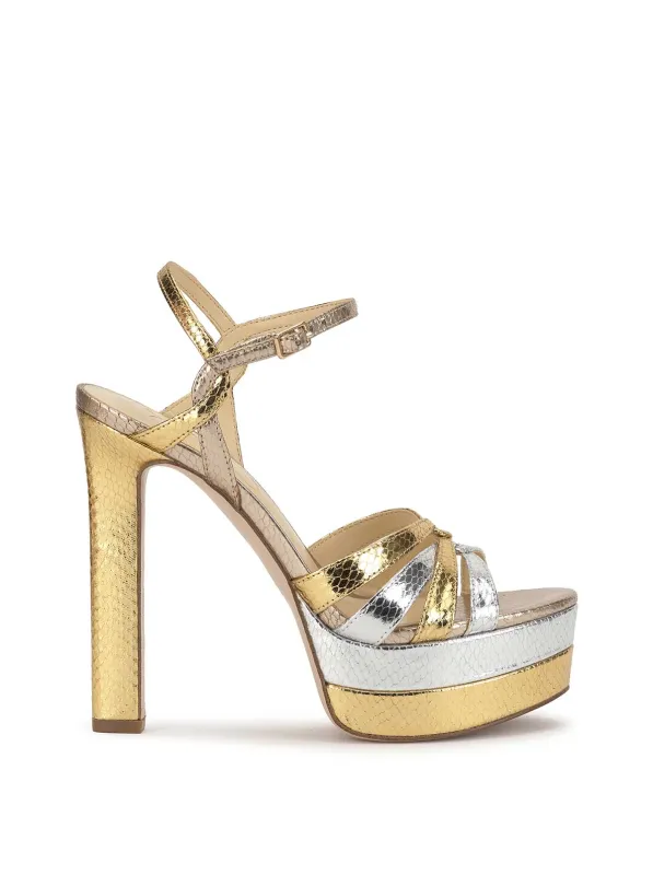 Itzari Platform in Gold & Silver sold by Jessica Simpson