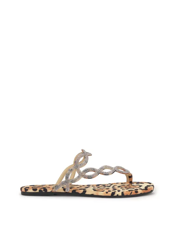 Aloni Sandal in Leopard sold by Jessica Simpson