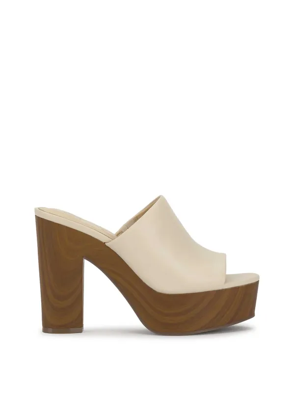 Shelbie Platform Slide in Soft Ivory sold by Jessica Simpson