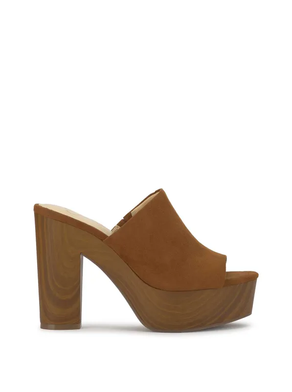Shelbie Platform Slide in Tuscan Tan sold by Jessica Simpson