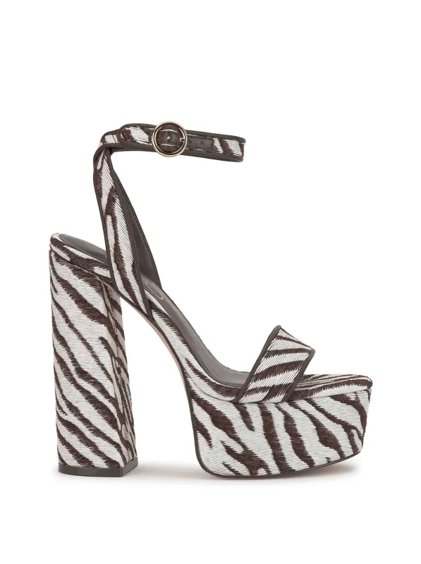 Axtyn Platform in Brown Zebra made by Jessica Simpson