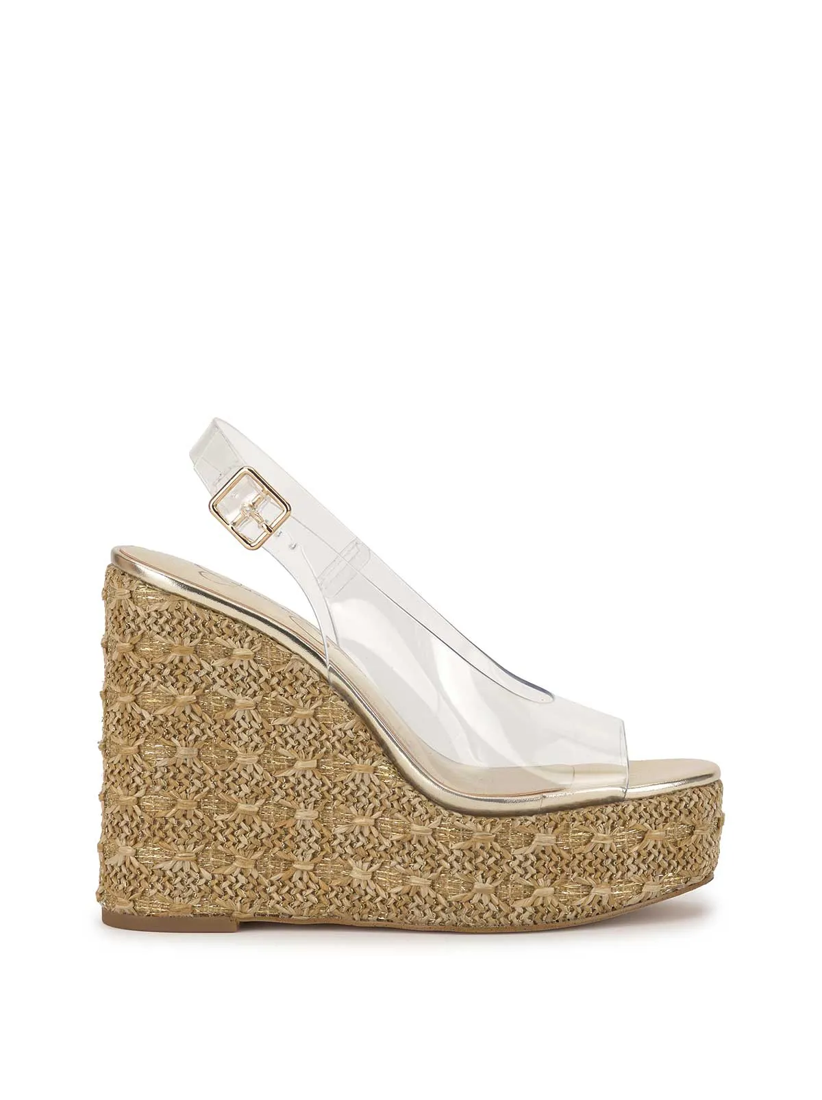 Kaliese Wedge in Clear sold by Jessica Simpson
