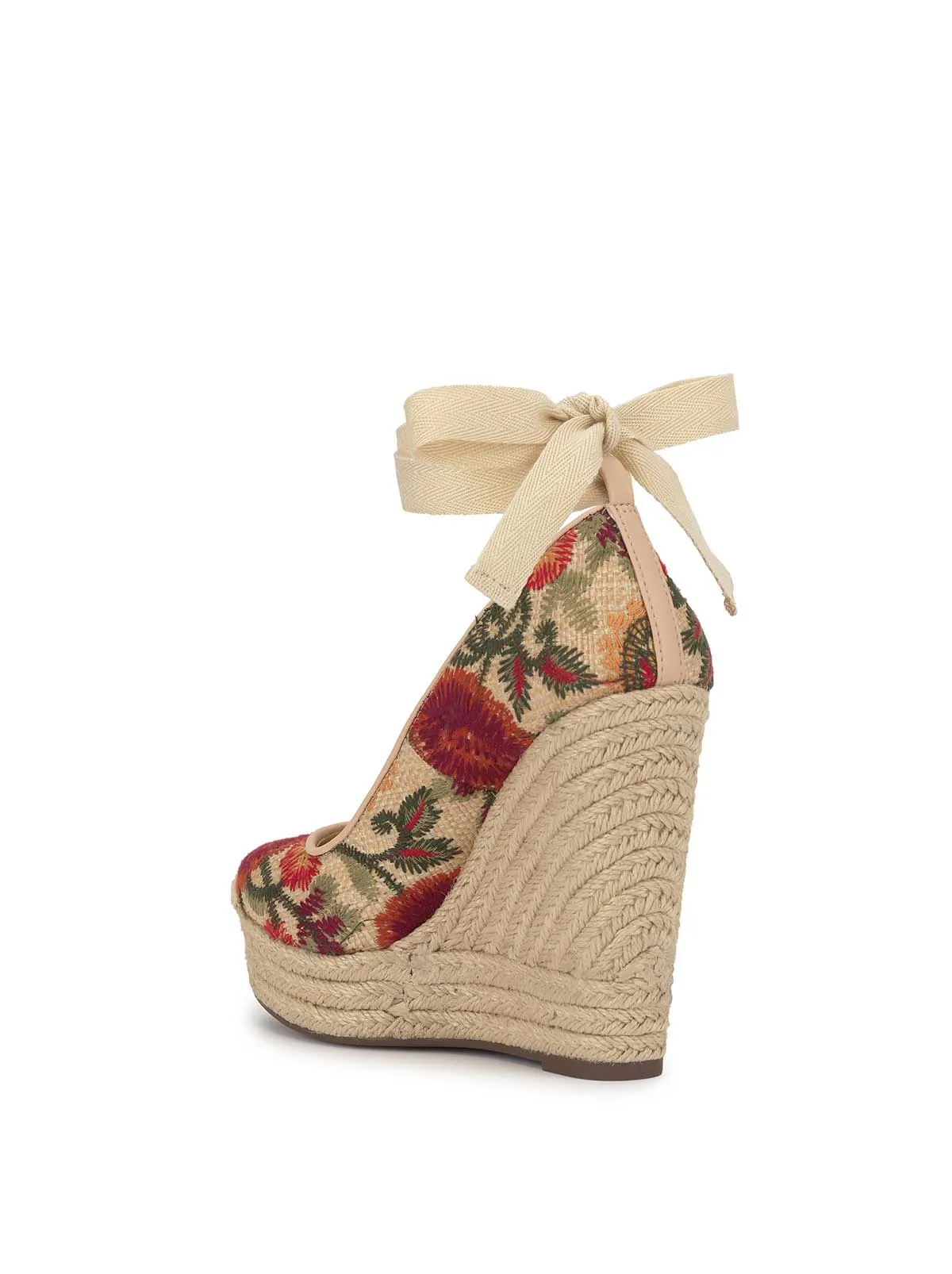 Zexie Platform Wedge in Floral Raffia sold by Jessica Simpson product image thumbnail 3