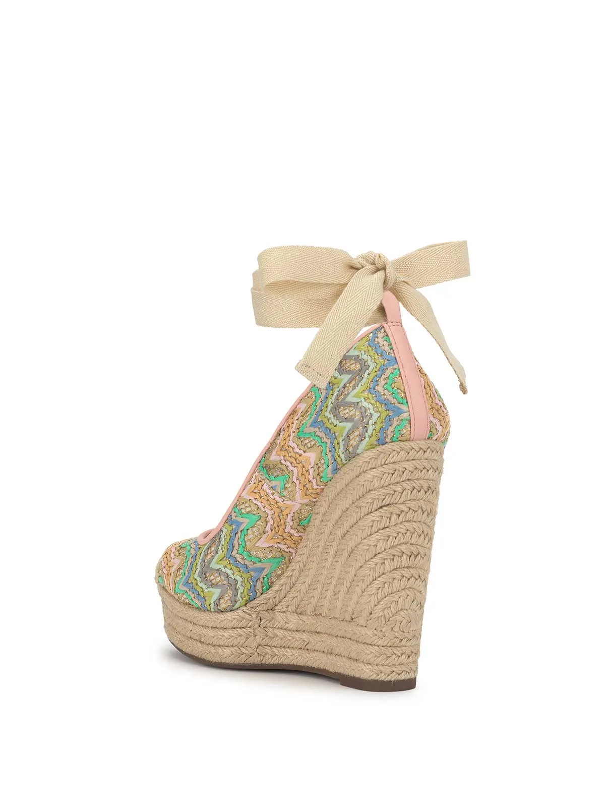 Zexie Platform Wedge in Raffia Chevron sold by Jessica Simpson product image thumbnail 3