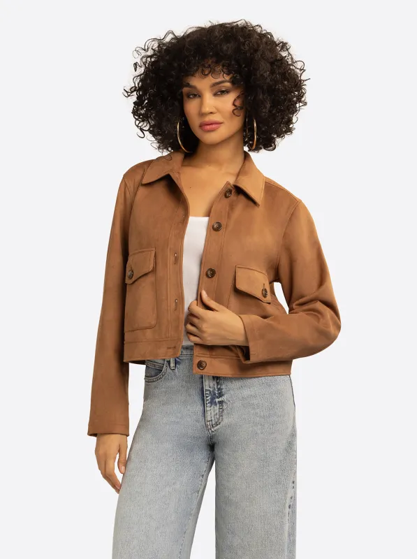JS Jessica Simpson Martina Jacket in Apple Cinnamon made by Jessica Simpson