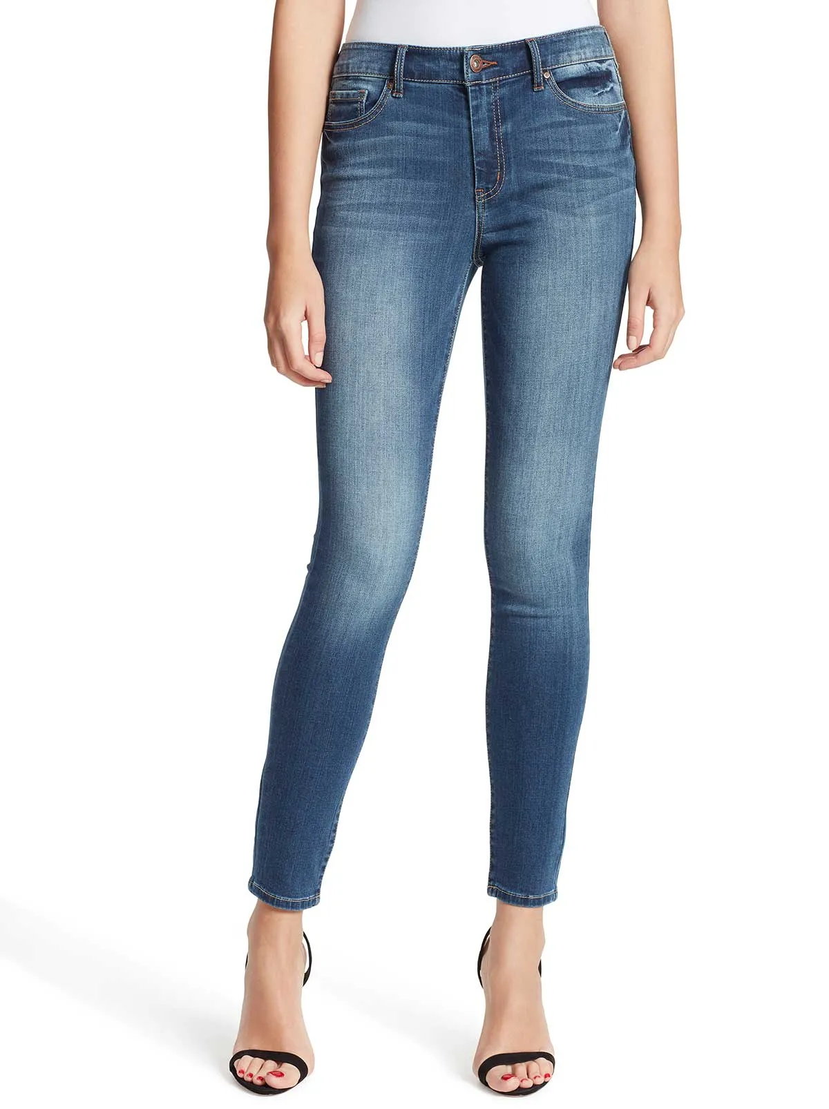 Adored High Rise Sknny Jeans in Rodeo sold by Jessica Simpson