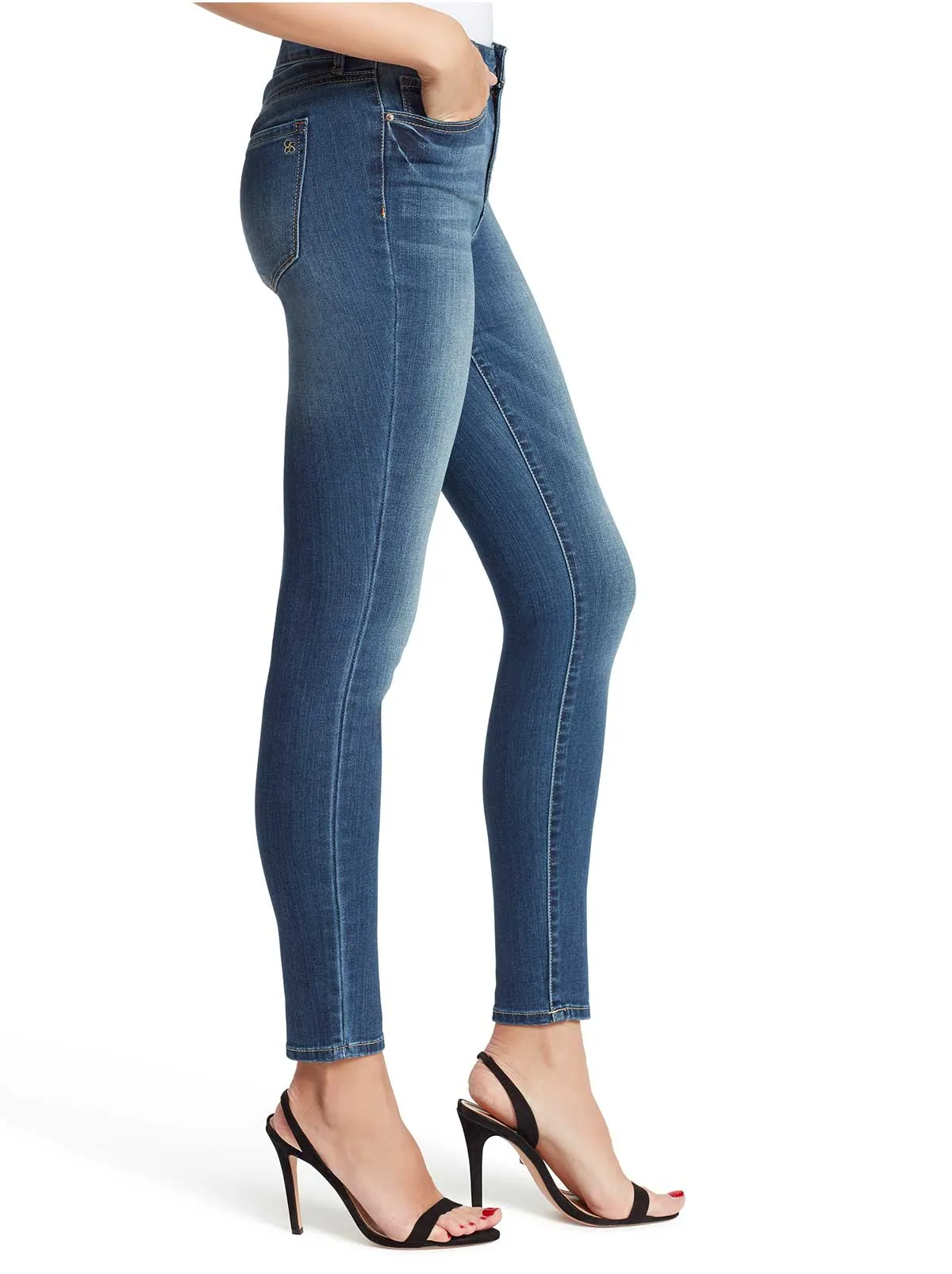 Adored High Rise Sknny Jeans in Rodeo sold by Jessica Simpson product image thumbnail 2