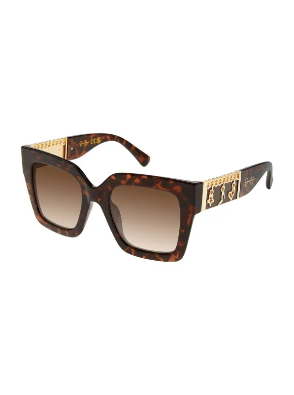 Charm Luxe Square Sunglasses in Tortoise made by Jessica Simpson