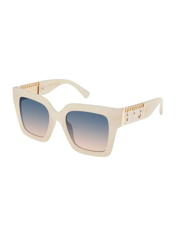 Charm Luxe Square Sunglasses in Ivory made by Jessica Simpson
