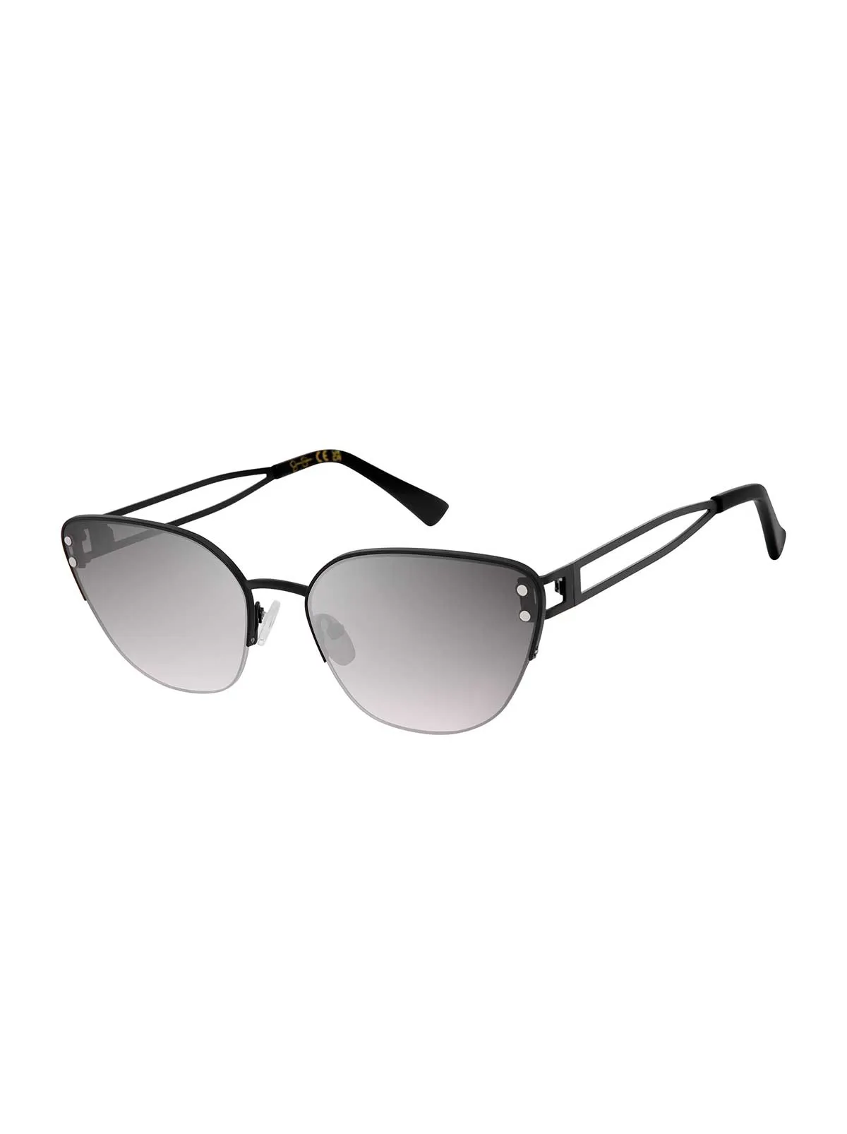 Metal Cutout Cat Eye Sunglasses in Blackout sold by Jessica Simpson
