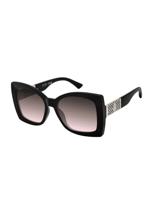 Butterfly Glam Sunglasses in Black made by Jessica Simpson
