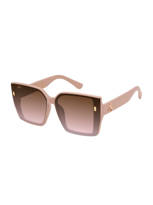 Runway-Ready Square Sunglasses in Rose made by Jessica Simpson