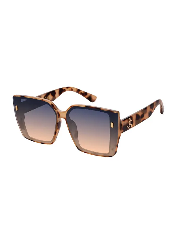 Runway-Ready Square Sunglasses in Oatmeal made by Jessica Simpson