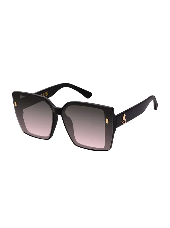 Runway-Ready Square Sunglasses in Black made by Jessica Simpson