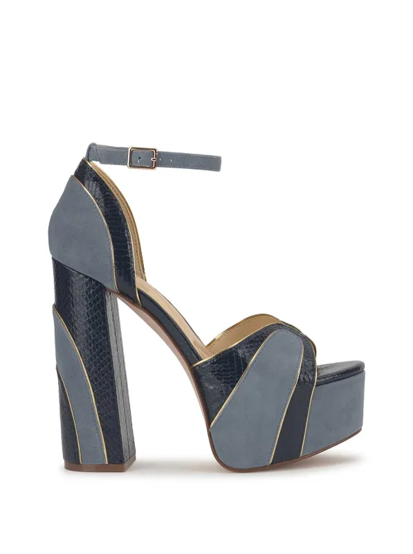 Avele Platform in Ash Blue & Dark Knight made by Jessica Simpson