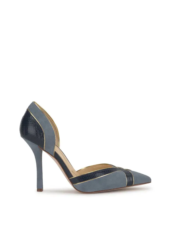 Vuley High Heel in Ash Blue & Dark Knight made by Jessica Simpson