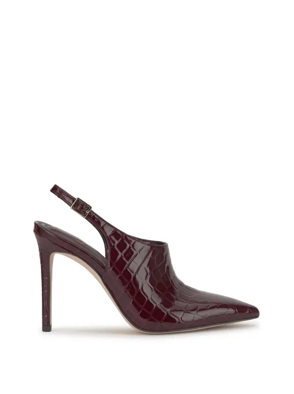 Pavie Pointed Toe Mule in Cherry Mahogany made by Jessica Simpson
