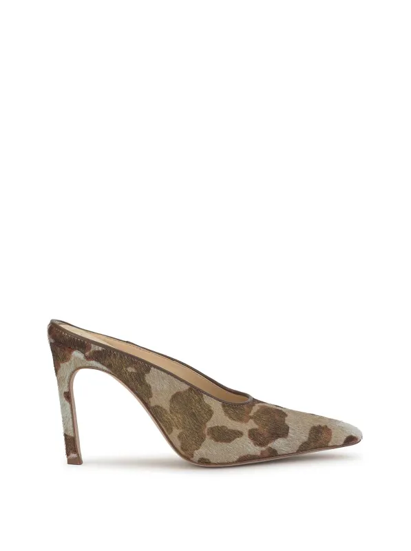 Wilix High Heel Mule in Miley Cow Print made by Jessica Simpson