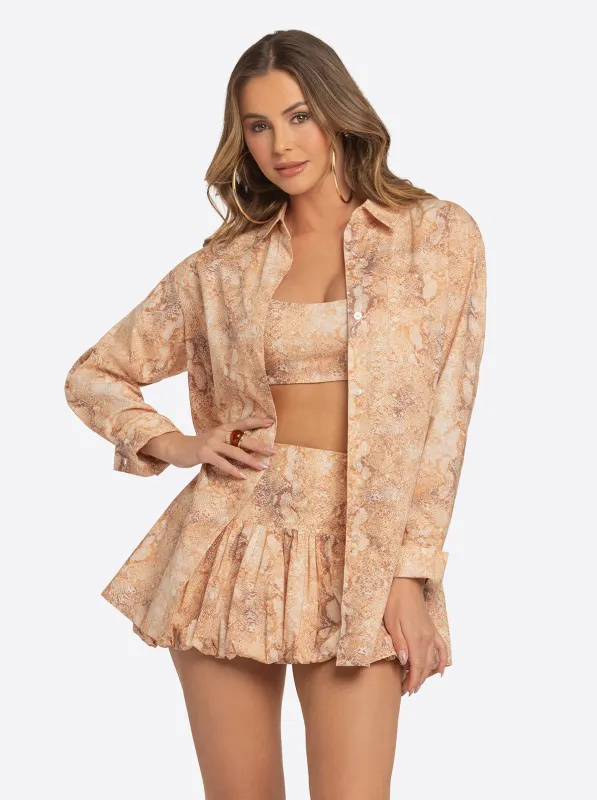 Jessica Simpson 2.0 Carly Shirt in Snake made by Jessica Simpson