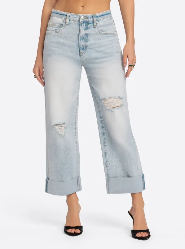 Jessica Simpson 2.0 Billie Relaxed Jean in Scripted made by Jessica Simpson