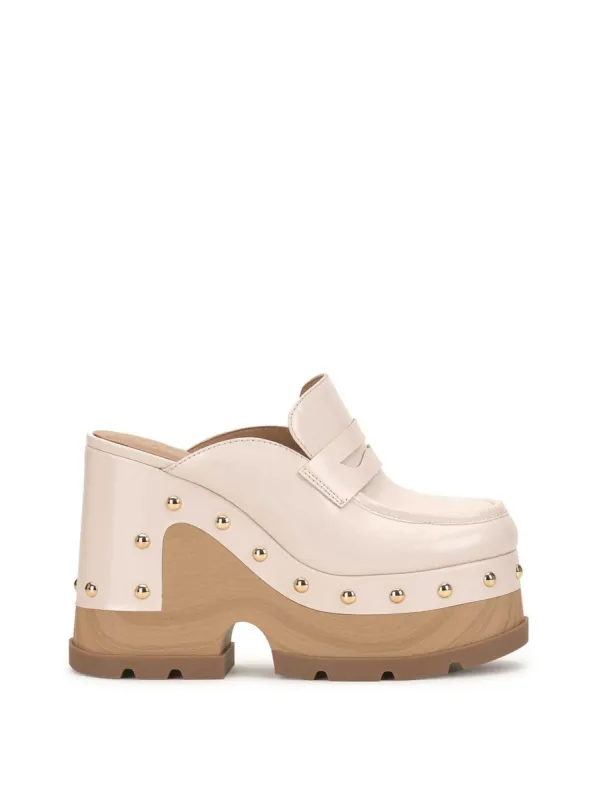 Hunyie Platform Clog in Chalk sold by Jessica Simpson