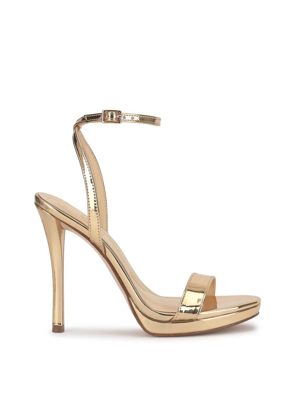 Divra High Heel Sandal in Gold sold by Jessica Simpson