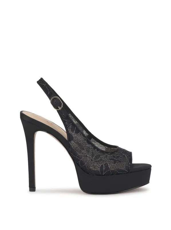 Sibilla High Heel in Black Lace made by Jessica Simpson