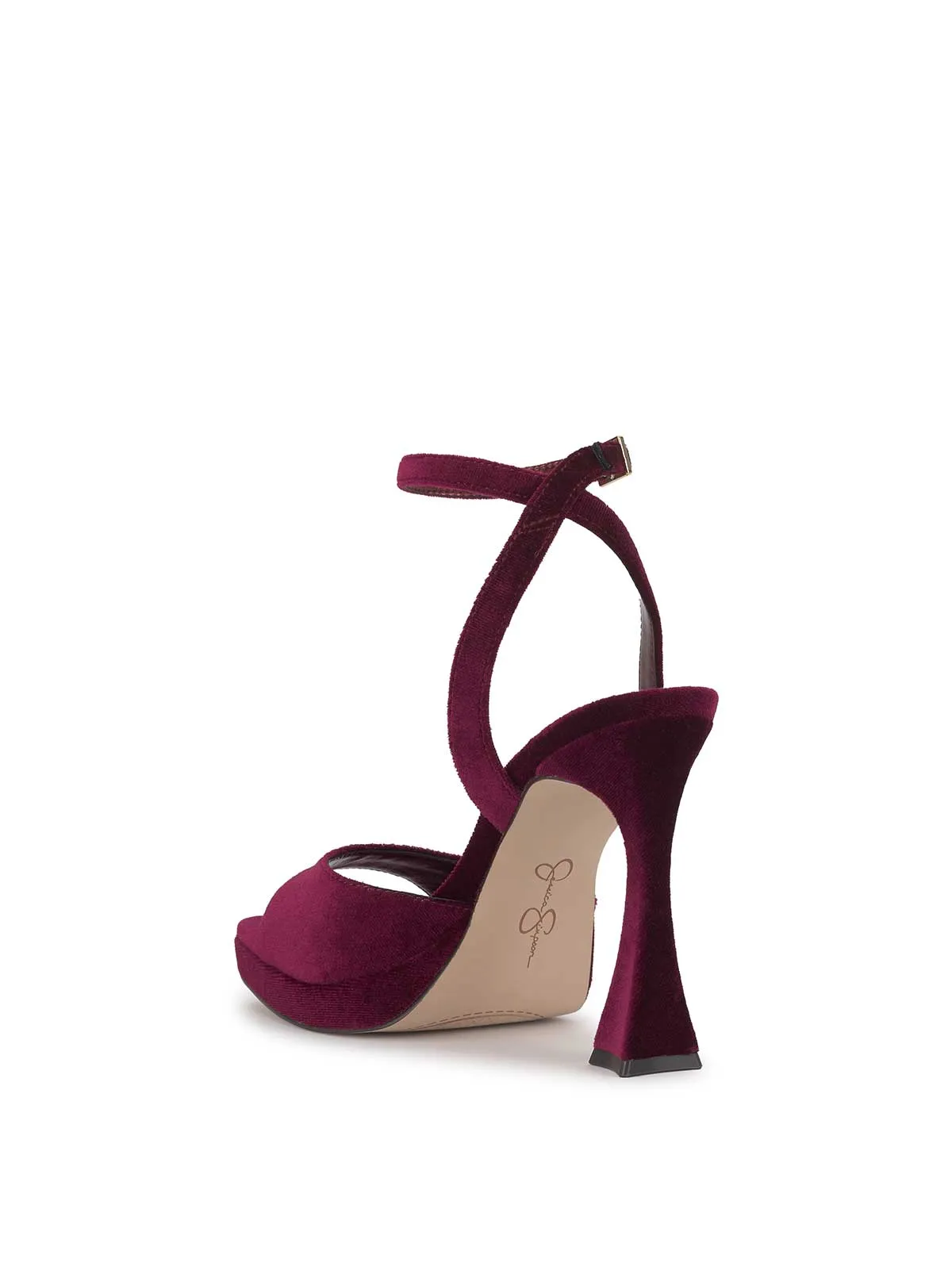 Jixte High Heel in Dark Cherry Velvet sold by Jessica Simpson product image thumbnail 3