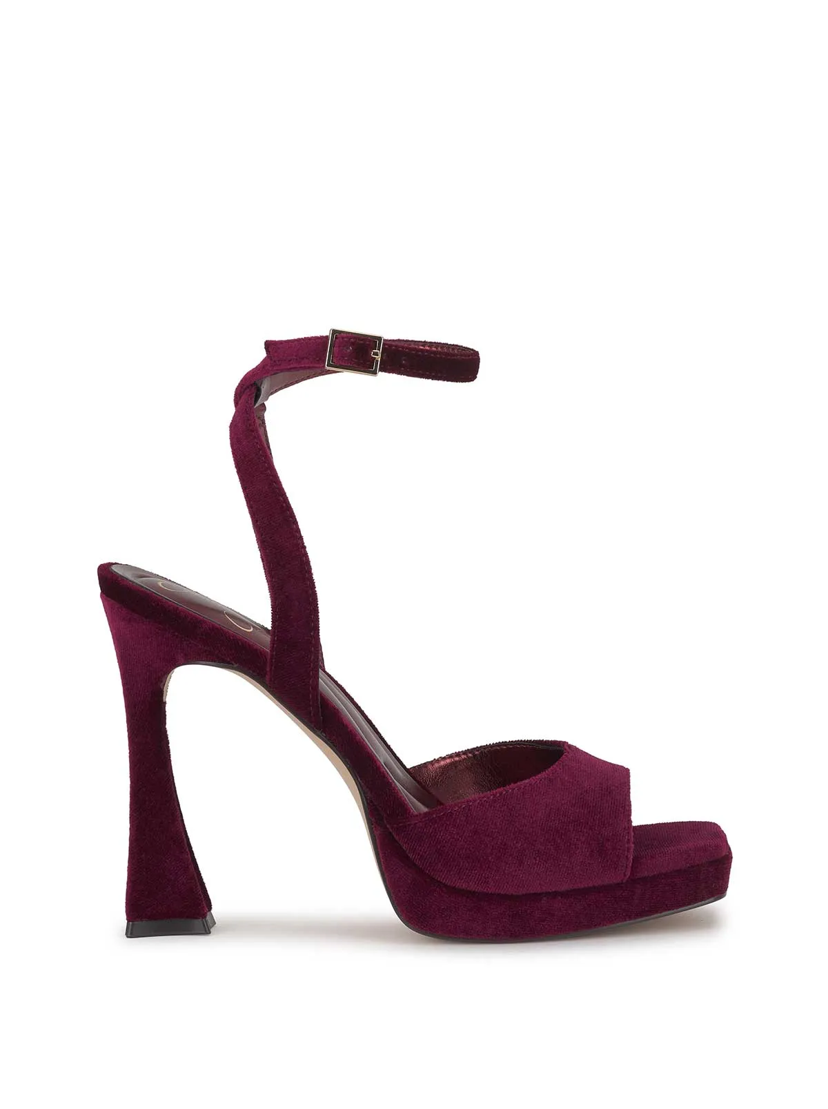 Jixte High Heel in Dark Cherry Velvet sold by Jessica Simpson