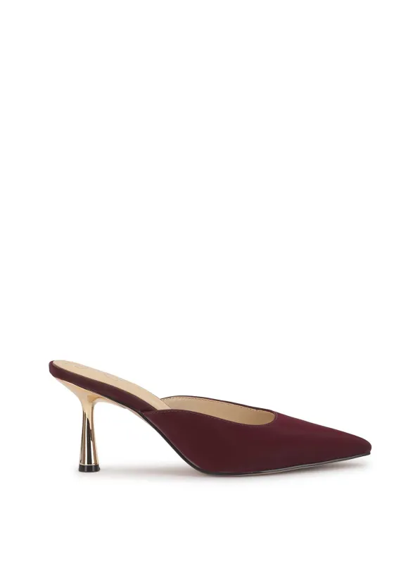 Xia Pointed-Toe Mule in Dark Cherry made by Jessica Simpson