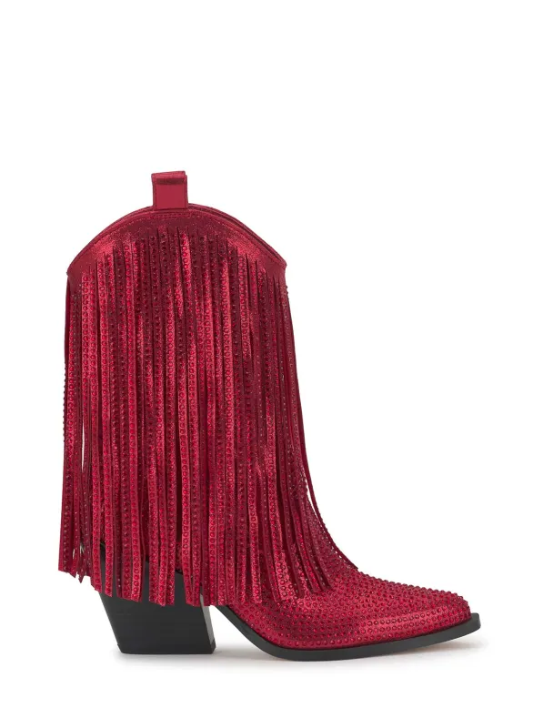 Paredisa Bootie in Red Muse made by Jessica Simpson