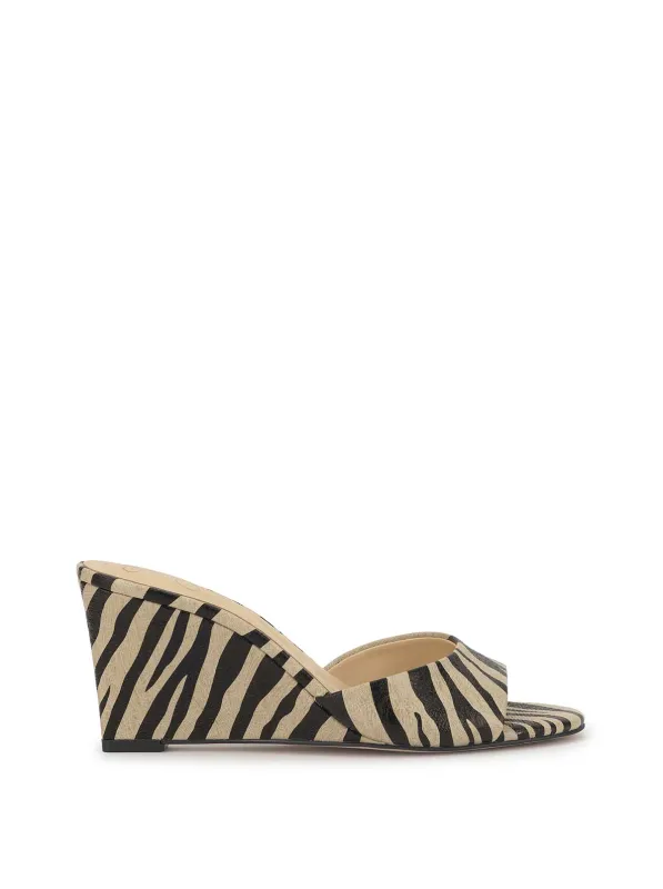 Bolir Wedge in Brown Zebra made by Jessica Simpson