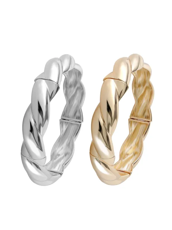 Two-Tone Gold and Silver Bracelet Set made by Jessica Simpson