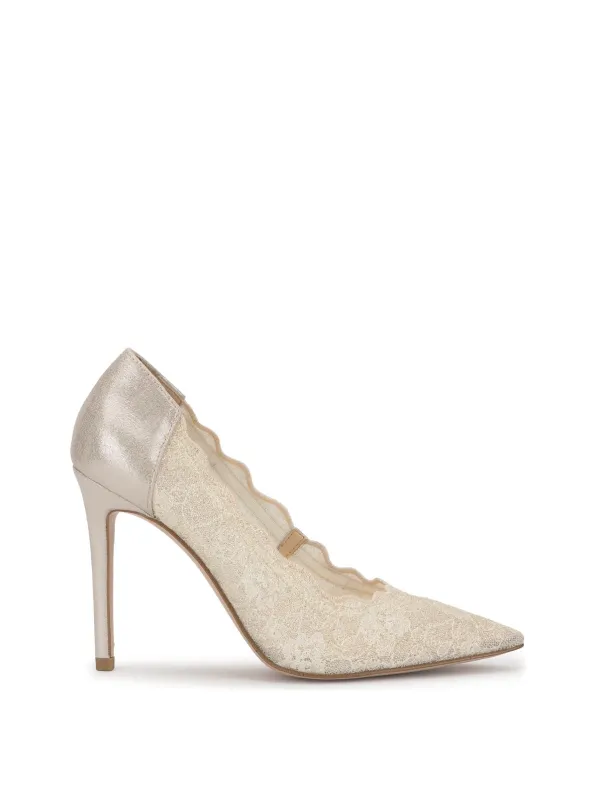 Pelia Pump in Champagne Lace made by Jessica Simpson