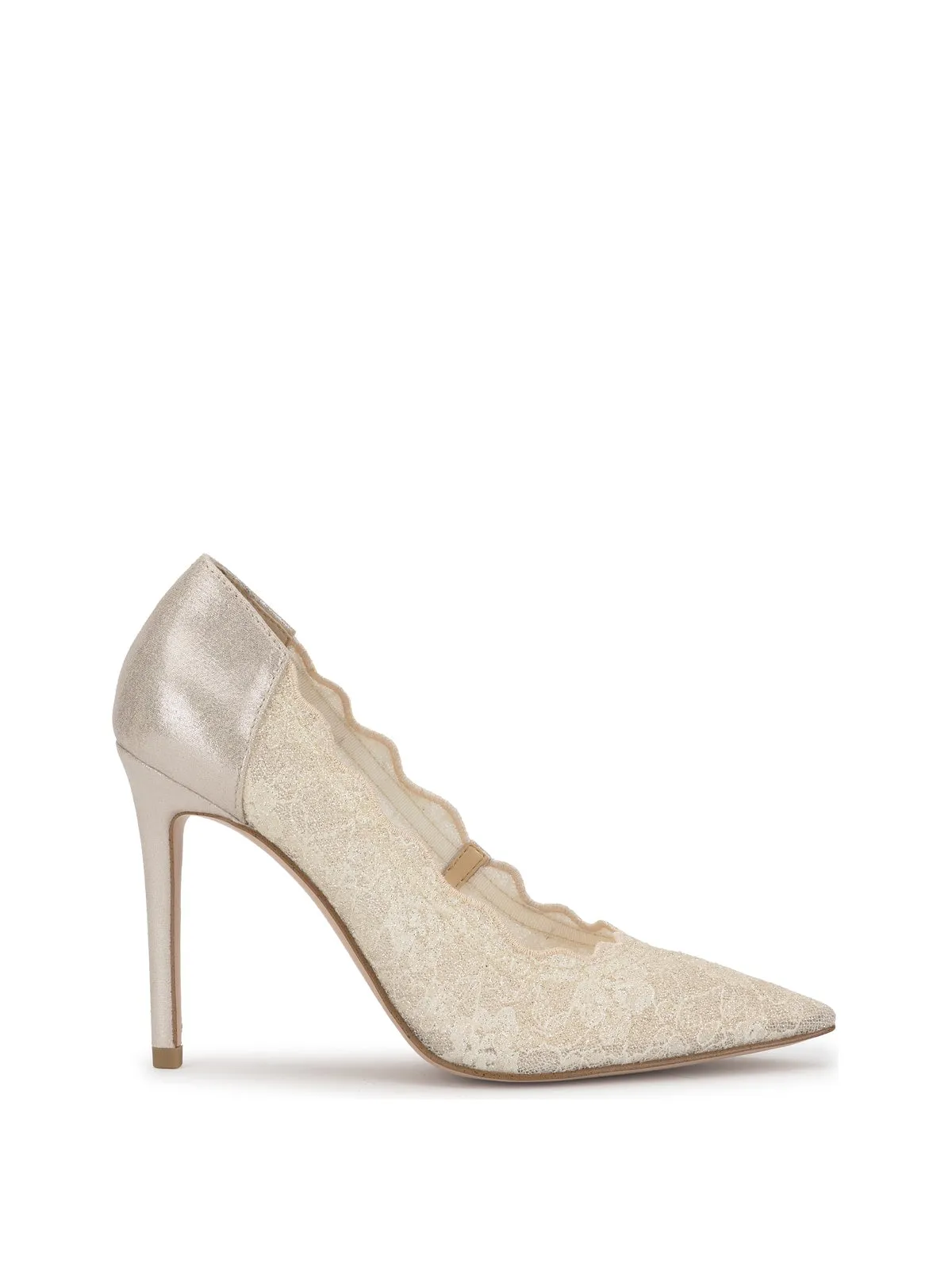 Pelia Pump in Champagne Lace sold by Jessica Simpson
