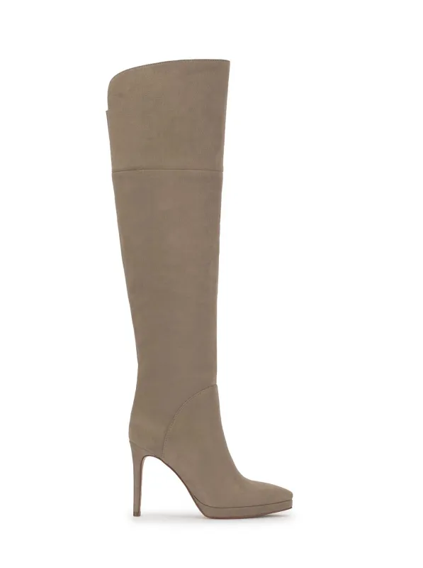 Joriye Tall Boot in Light Grey Saddle made by Jessica Simpson