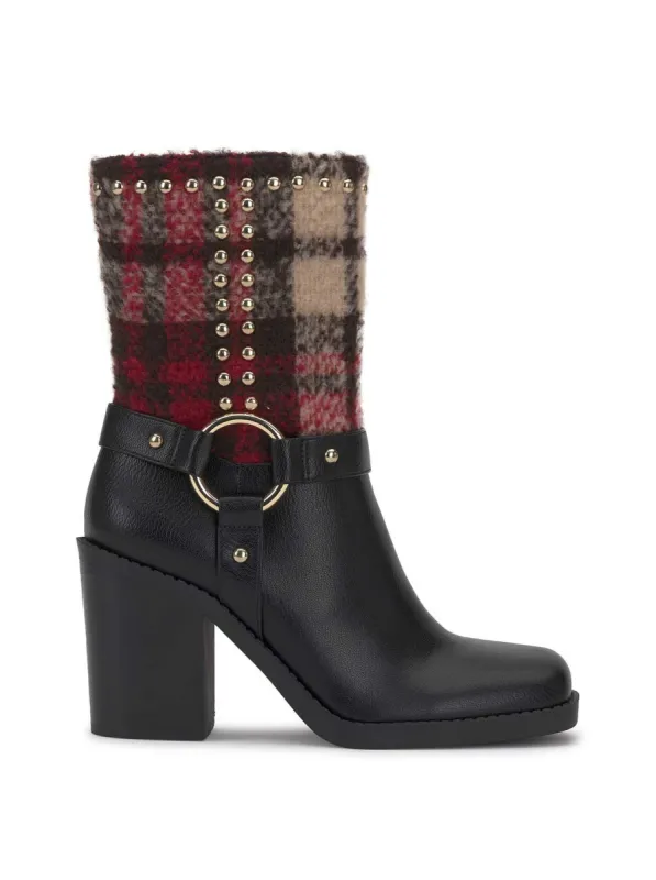 Bernique Bootie in Red Plaid made by Jessica Simpson