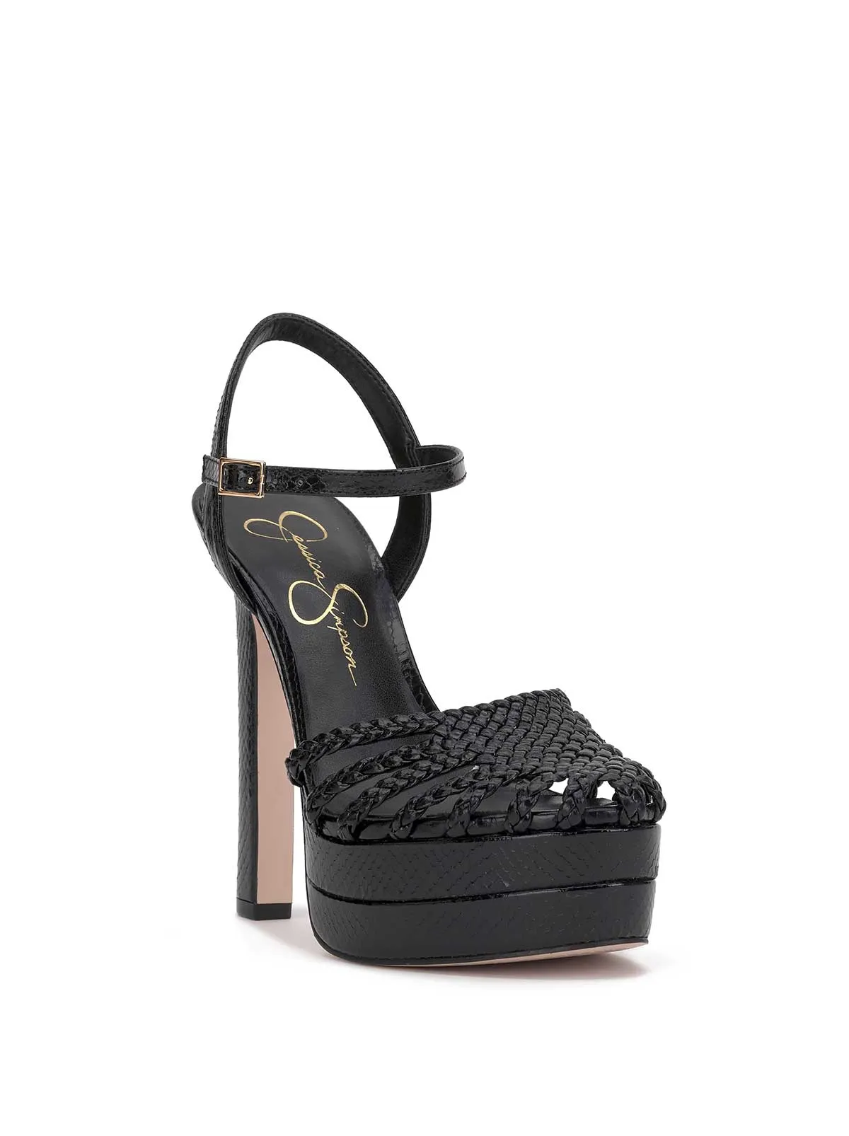 Inaia Braided Platform Sandal in Black sold by Jessica Simpson product image thumbnail 4
