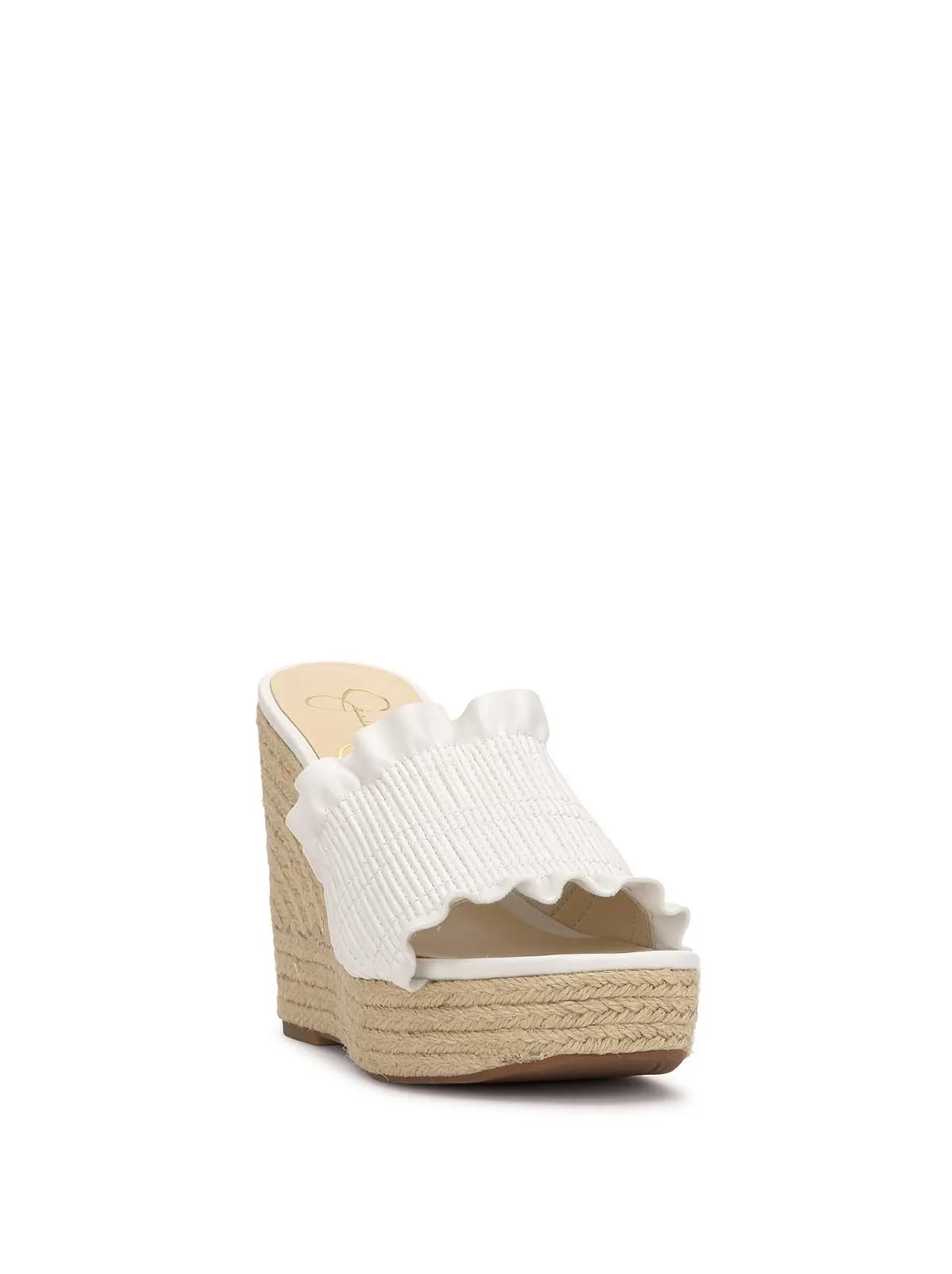 Serilda Espadrille Wedge in White sold by Jessica Simpson product image thumbnail 4