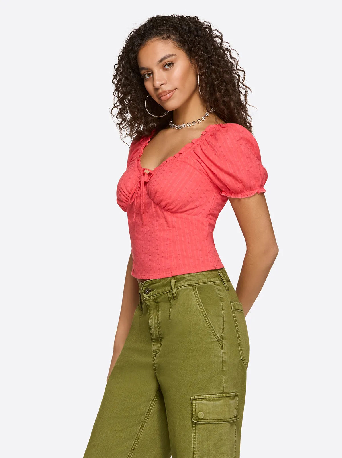 Addy Bustier Top in Rose Of Sharon sold by Jessica Simpson product image thumbnail 2
