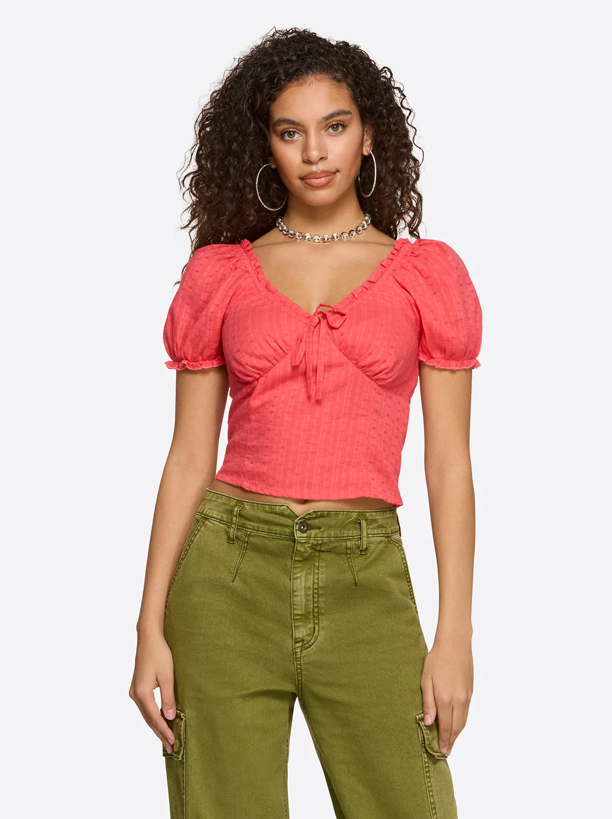 Addy Bustier Top in Rose Of Sharon sold by Jessica Simpson