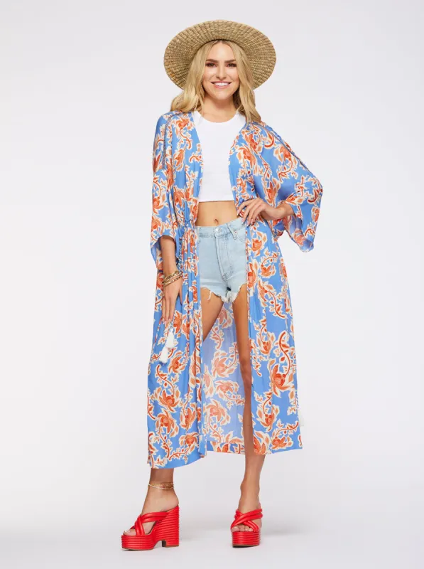 Lailaa Kimono in Defined Botanicals sold by Jessica Simpson