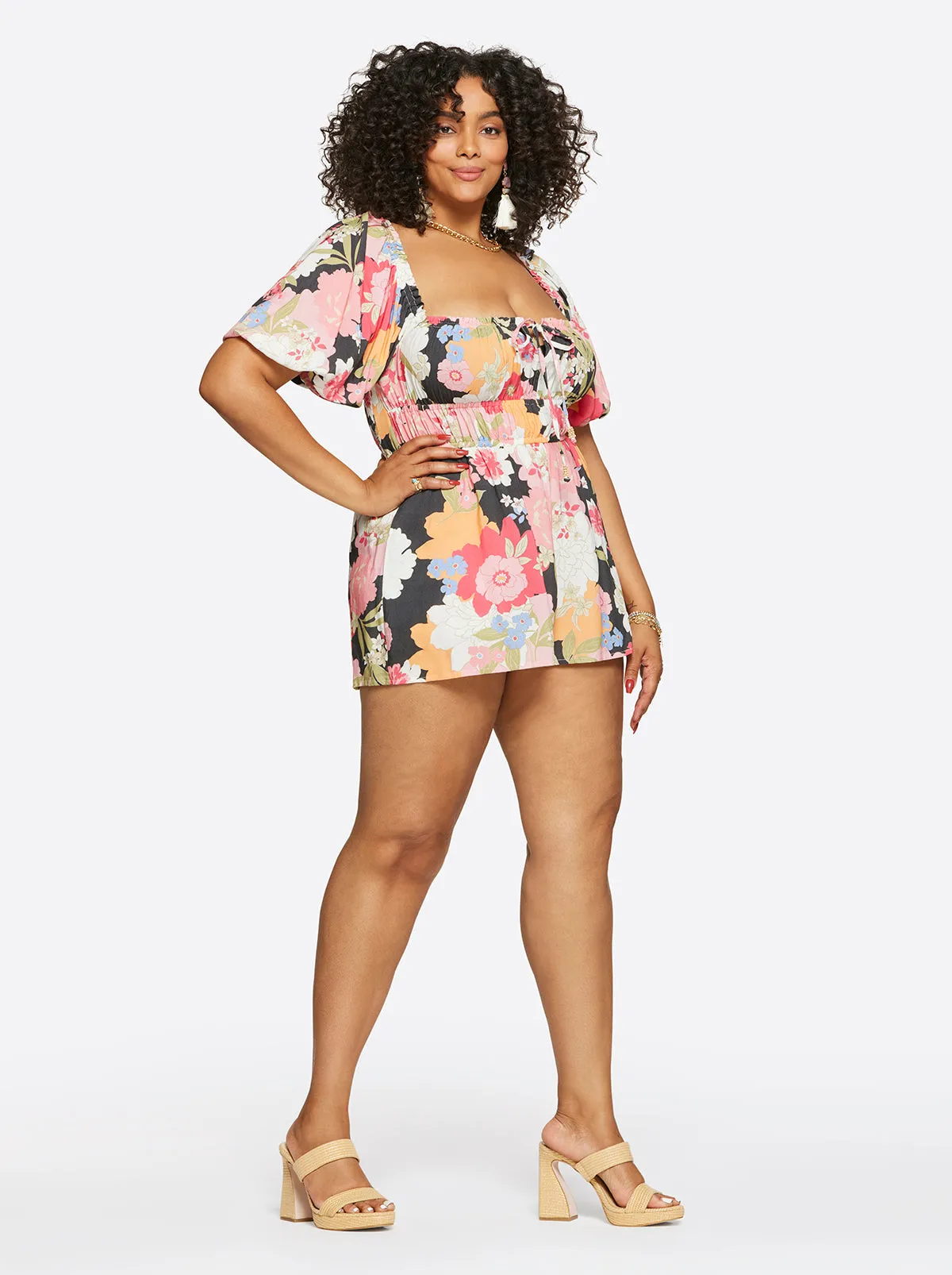 Alena Romper in Blooms In The Bay sold by Jessica Simpson product image thumbnail 2