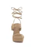 Caelia Ankle Lace Up Platform Sandal in Almond sold by Jessica Simpson