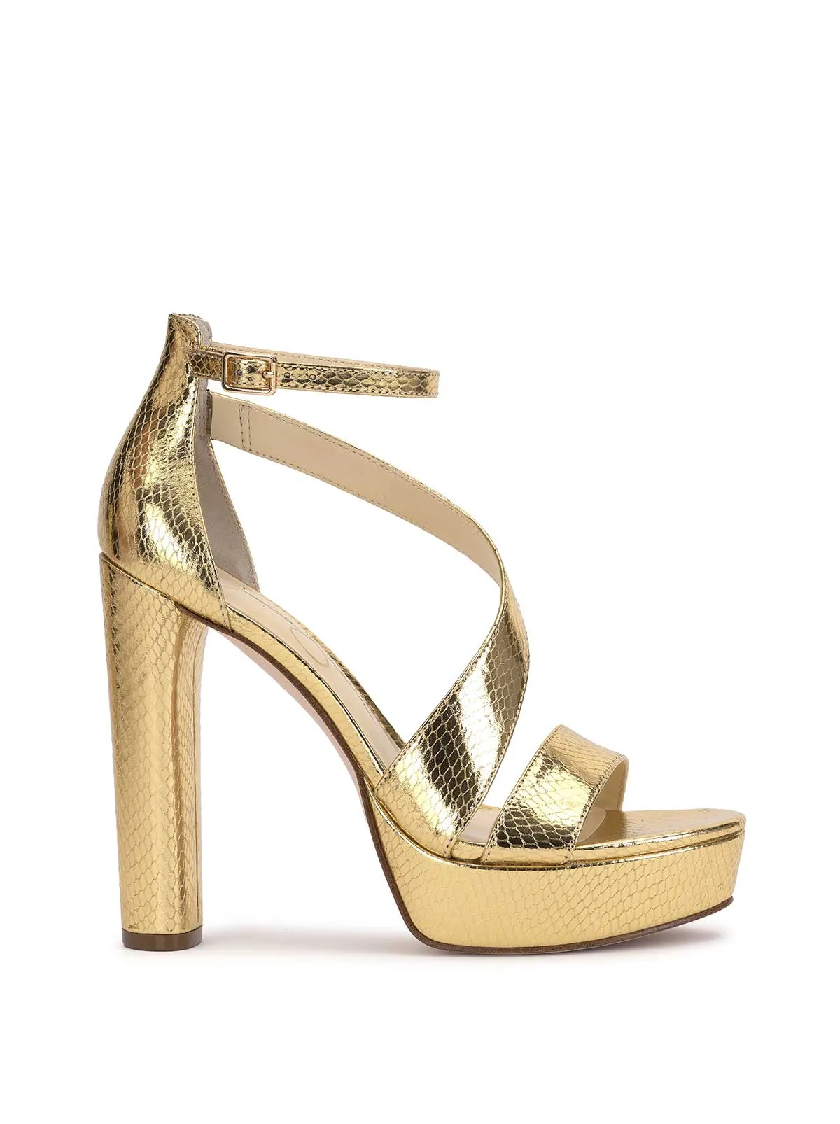 Iley Platform Sandal in Gold sold by Jessica Simpson