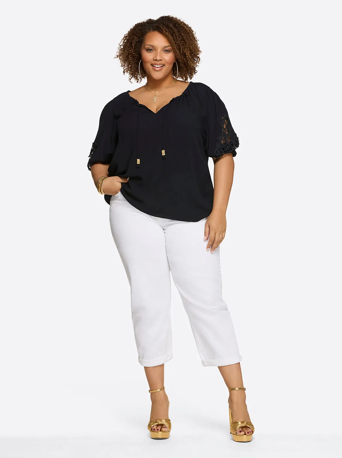 Eloise Blouse in Night Sky sold by Jessica Simpson product image thumbnail 4